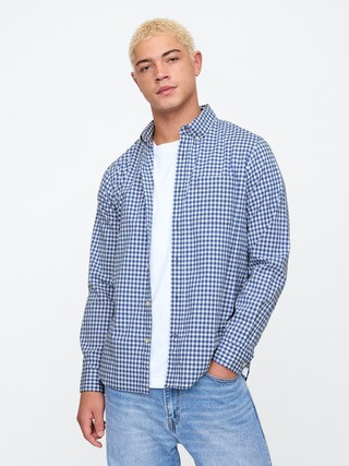 Stretch Poplin Shirt in Standard Fit | Gap Factory