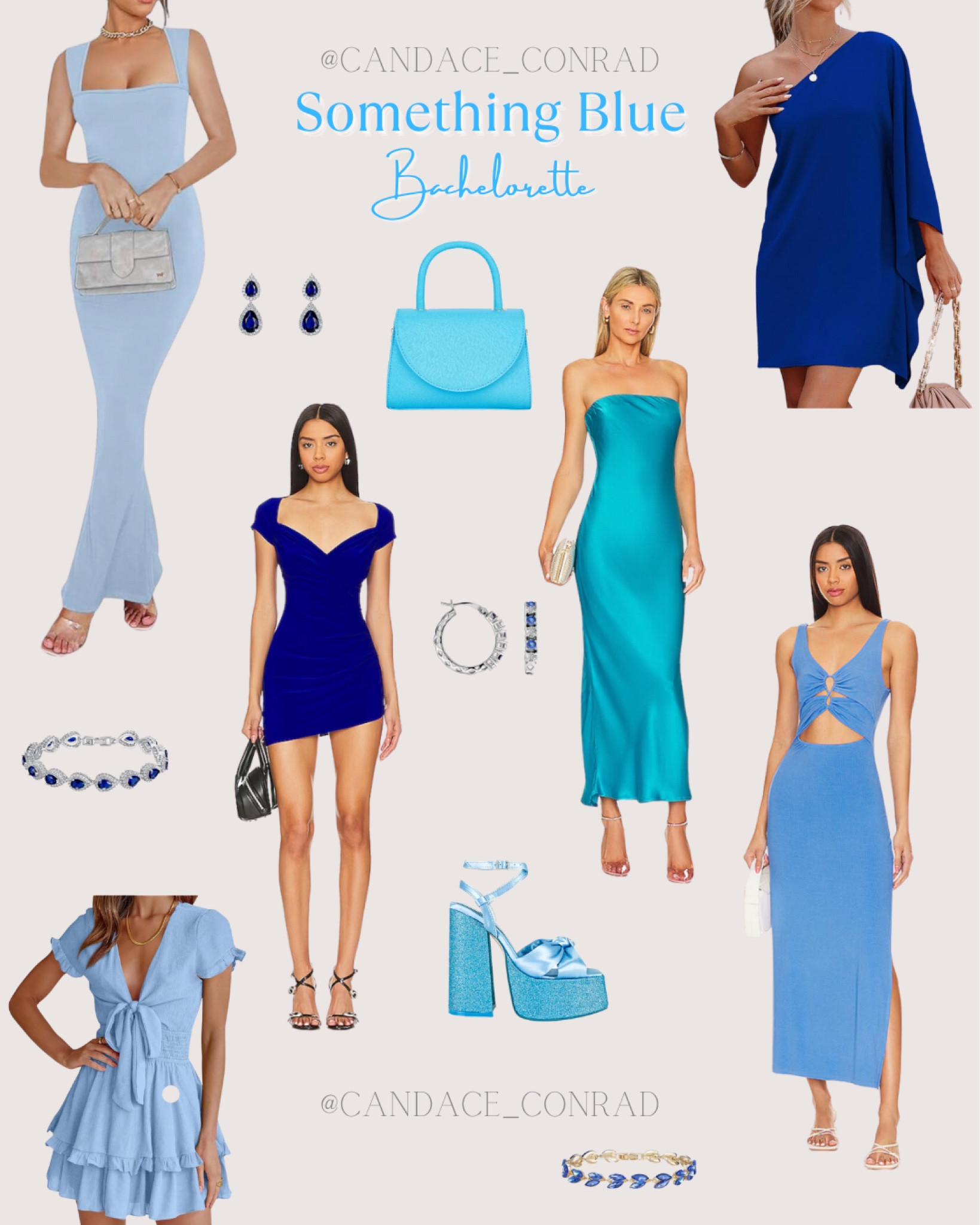 Something Blue Bachelorette Theme Outfit Ideas 

Blue Dresses | Blue Outfits | Blue Accessories | Blue Jewelry | Blue Heels | Blue Purses 

#LTKfindsunder50 #LTKwedding #LTKparties