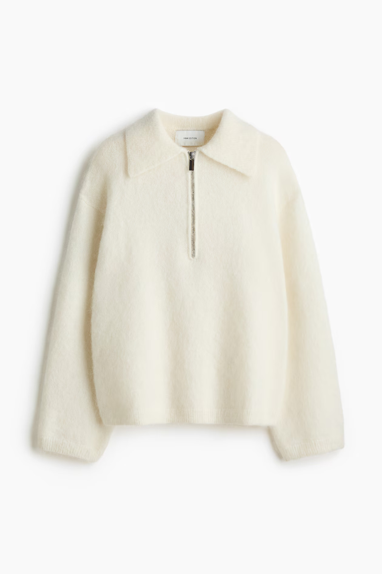 Mohair-blend zip-top jumper | H&M (UK, MY, IN, SG, PH, TW, HK)