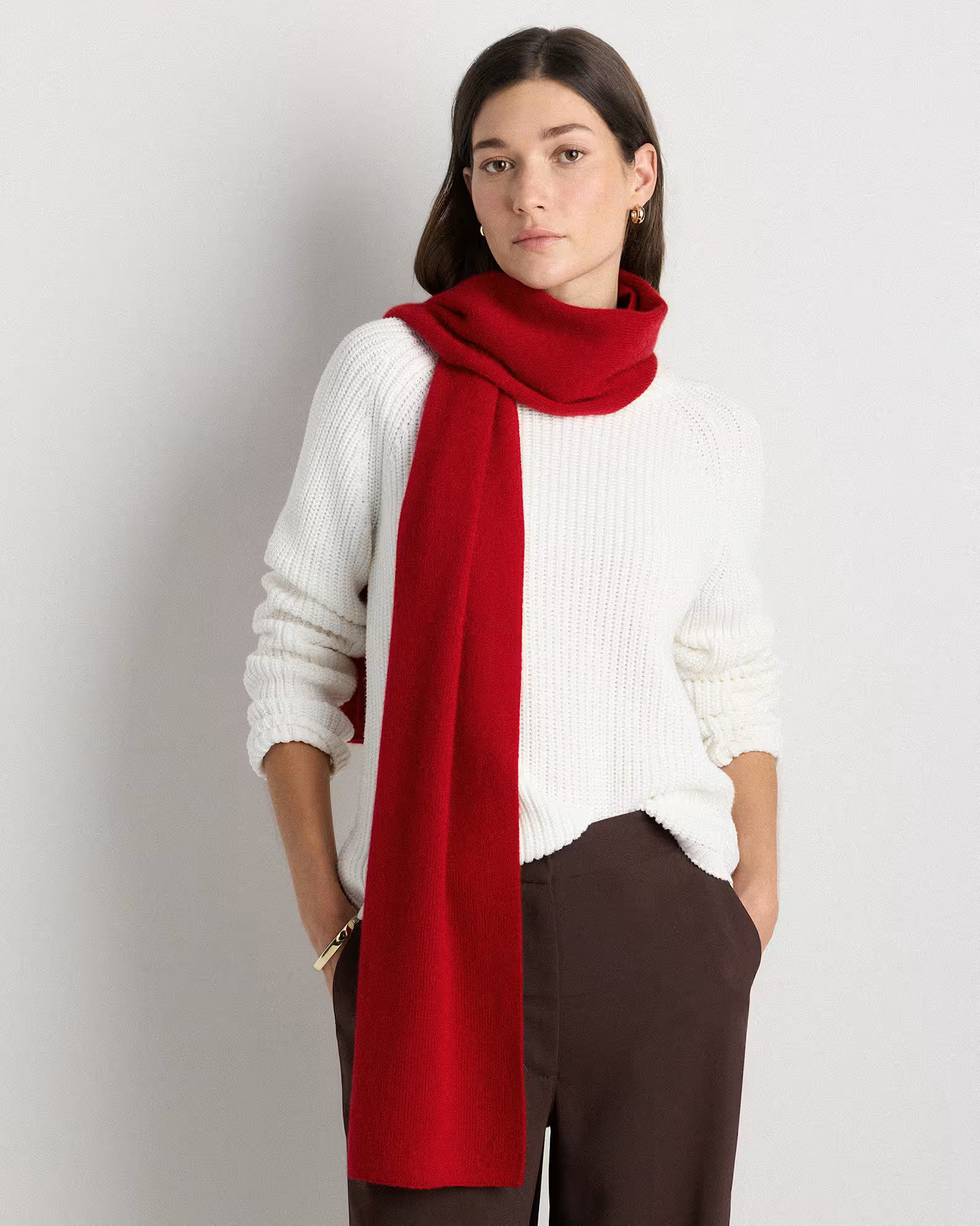 Cashmere Scarf | Quince in Varsity Red | Quince