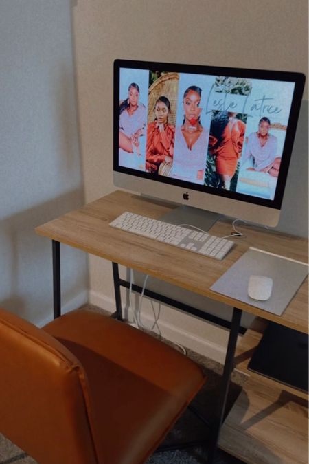 Boho themed small desk area: 

Desk: Wayfair ($45)
Accent Chair: Amazon ($99)