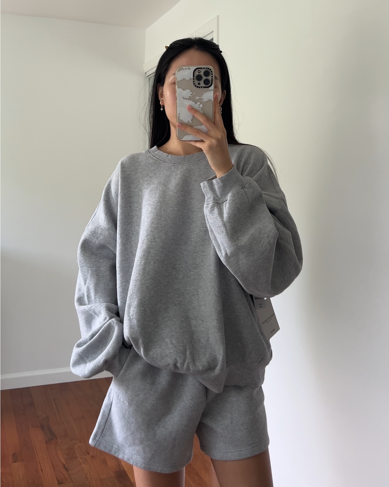 Aritzia TNA cozy fleece mega crew sweatshirt sweat fleece
Oversized fit wearing XL top
Aritzia cozy fleece mega mid thigh sweatshirts sweat fleece 
sized up for a baggy oversized fit M


#LTKFindsUnder100 #LTKTravel #LTKSaleAlert
