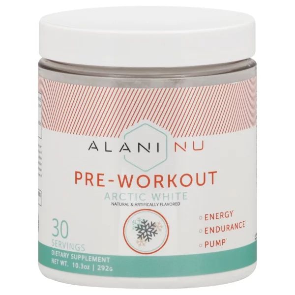 Alani Nu Pre-Workout Supplement Powder for Energy, Endurance, and Pump, Arctic White, 30 Servings | Walmart (US)