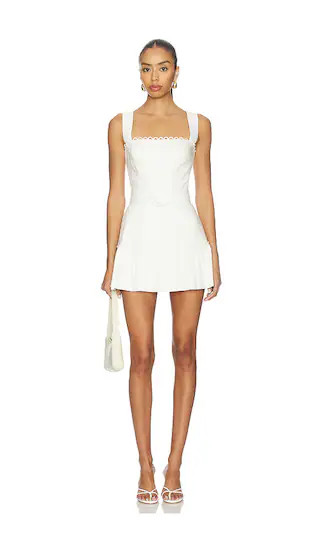Lena Romper in Ivory | Revolve Clothing (Global)