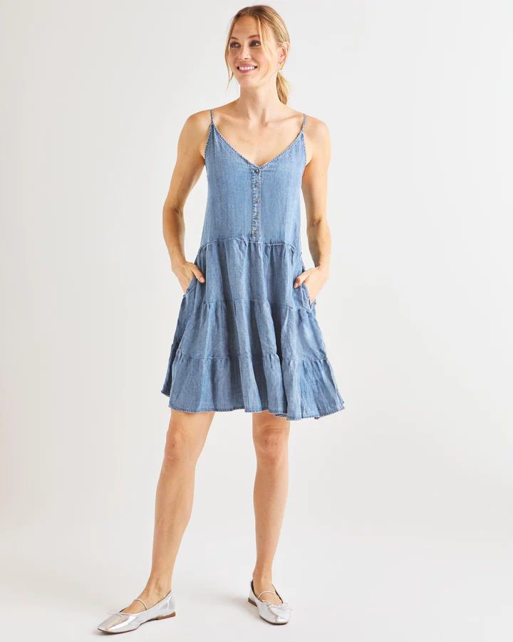 Indigo Shannon Tier Mini Dress |Splendid | Splendid