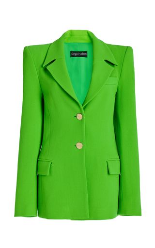 Belted Single-Breasted Blazer Jacket | Moda Operandi (Global)