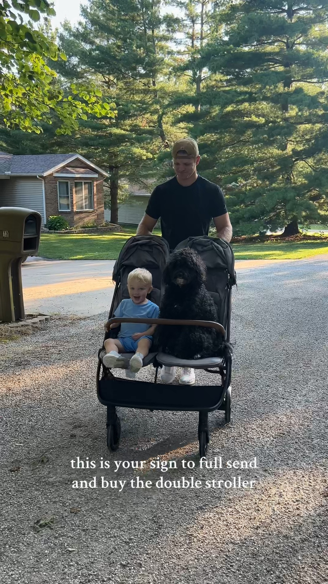 Double stroller for the win #nuna #babystroller #babyshower