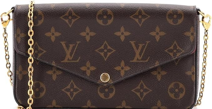 Amazon.com: Louis Vuitton, Pre-Loved Felicie Pochette Monogram Canvas, Brown : Amazon Luxury | Amazon (US)
