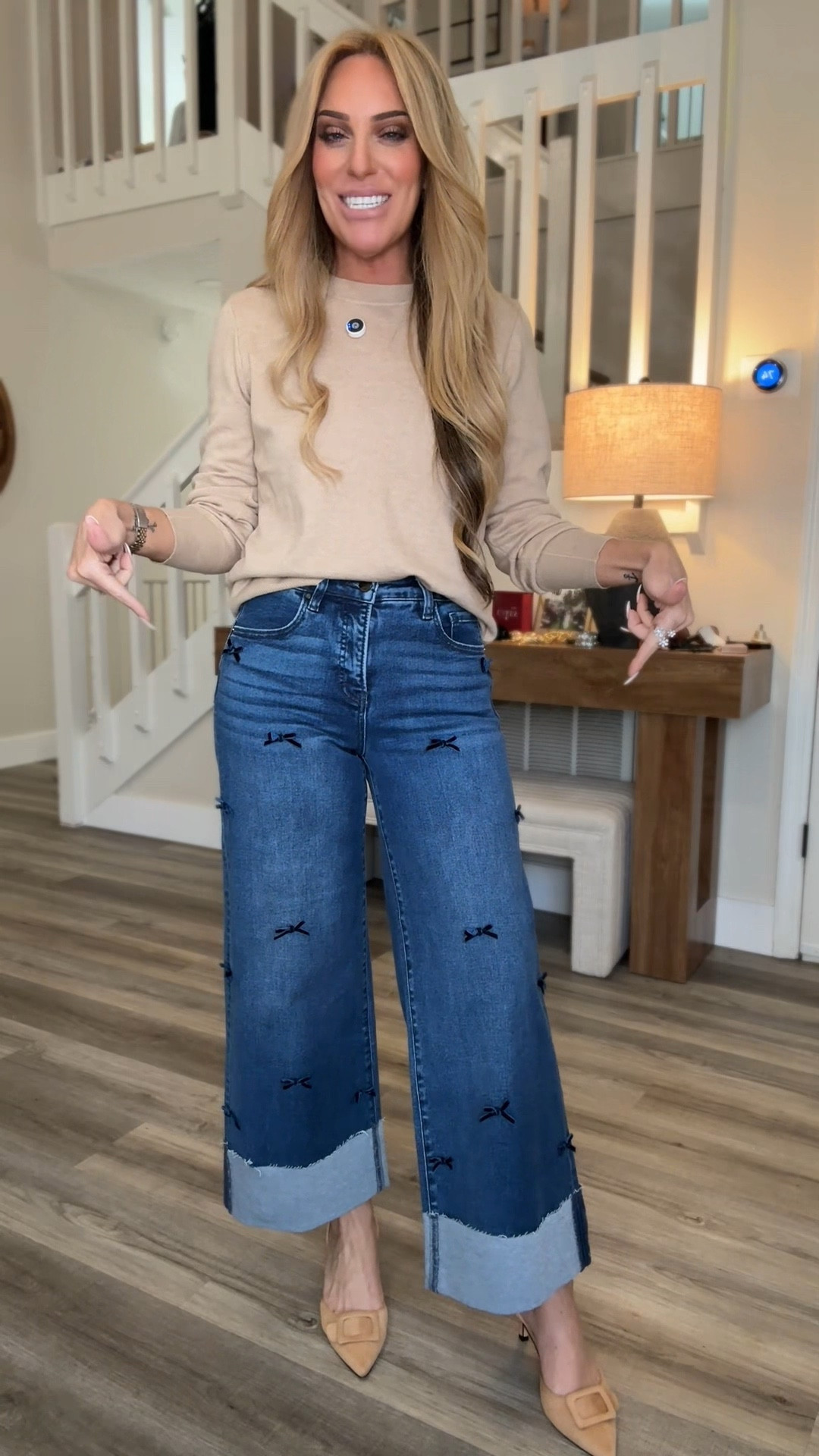 These Risen jeans are seriously the cutest. I love the high-waisted cropped style — they’re super stretchy, comfy, and fit like a dream. But my favorite part? These little velvet bows. Such a fun, feminine detail that makes them feel so special and different. You can dress them up with heels or keep it casual with sneakers — either way, they’re a total vibe.

#LTKMidsize #LTKFindsUnder100 #LTKOver40