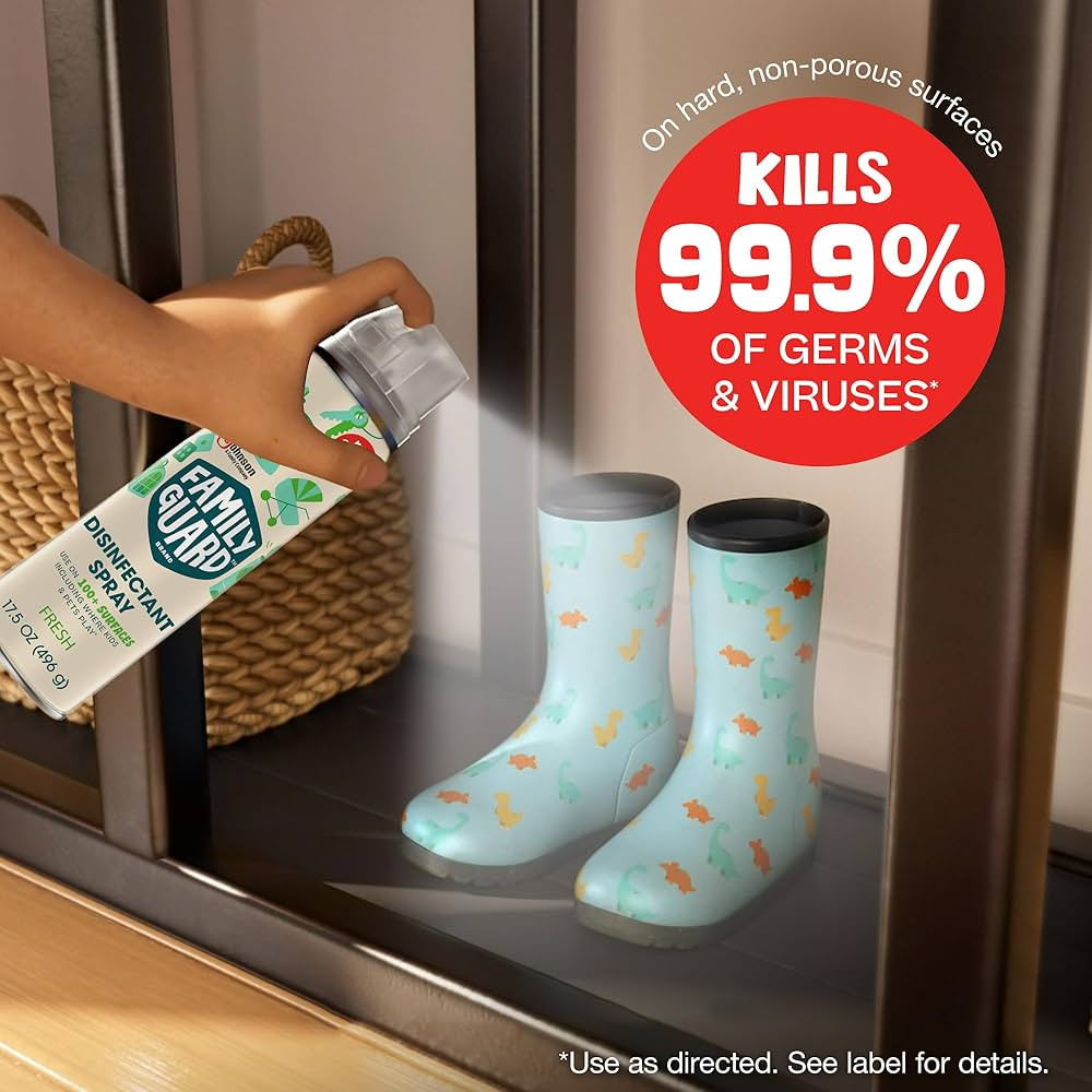 FAMILYGUARD Brand Disinfectant Spray Aerosol, Antibacterial & Sanitizing Spray, Use on 100+ surfa... | Amazon (US)