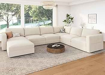 HONBAY Modular Sectional Sofa with Storage Corduroy Sectional Couches with Chaise U Shaped Sectio... | Amazon (US)