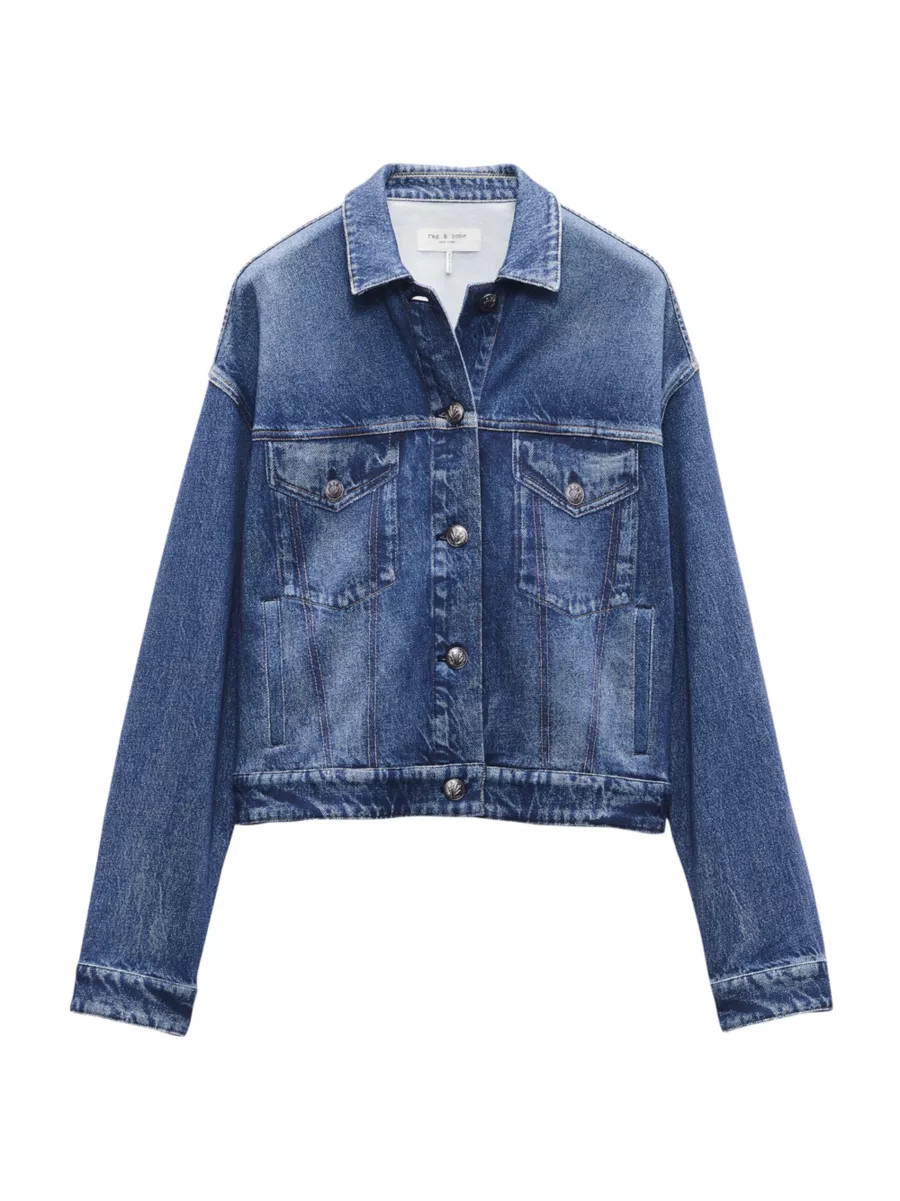 Miramar Denim Fleece-Terry Trucker Jacket | Saks Fifth Avenue