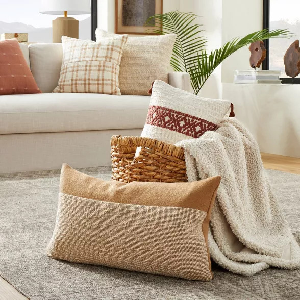 Color Block Throw Pillow - Threshold™ designed with Studio McGee | Target