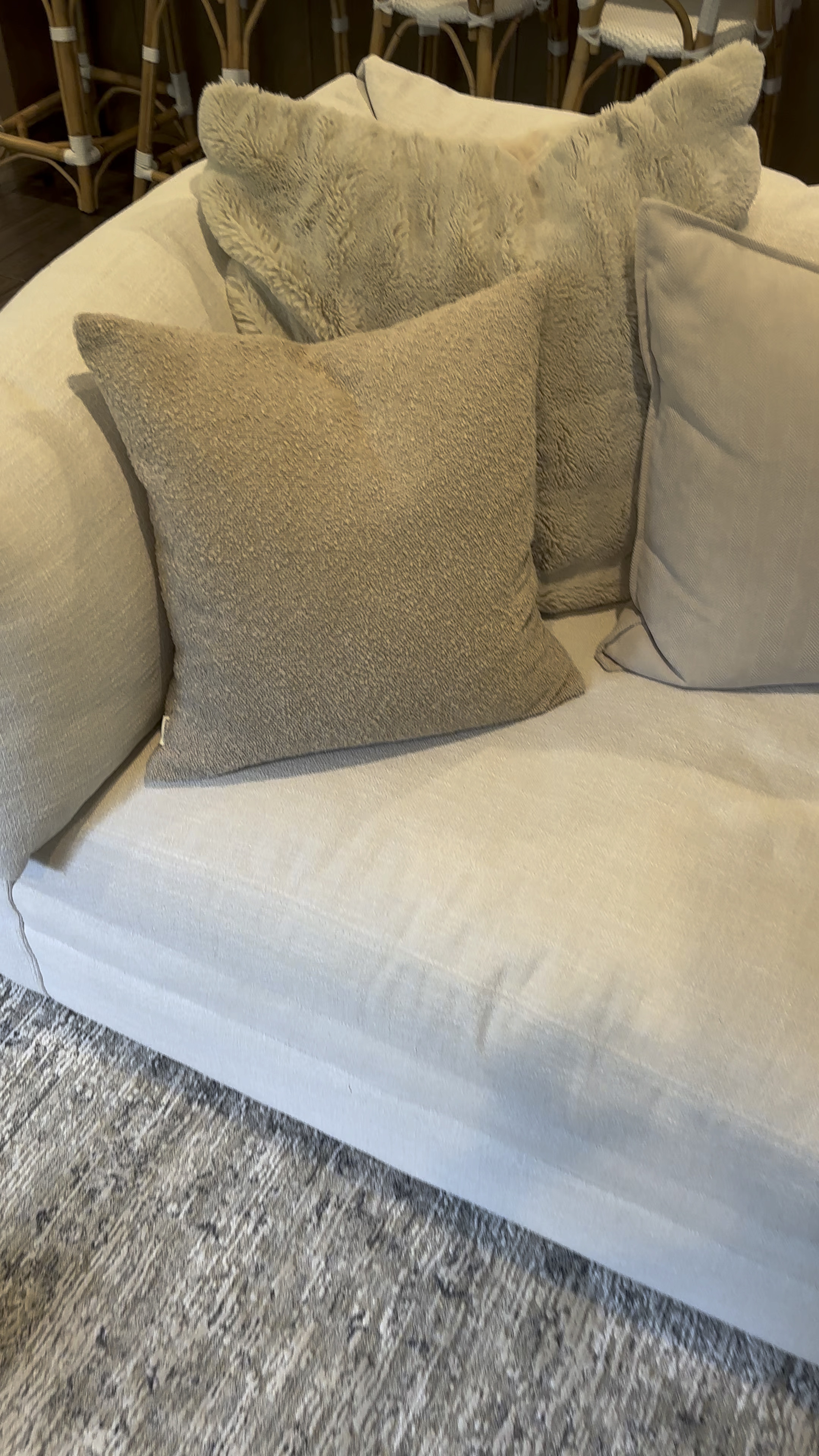 My couch pillows and blankets are a mix of Amazon and pottery barn. 

My couch is pricey, but honestly it’s worth every penny. The most comfortable couch I’ve ever owned. Plus my son got spaghetti sauce on it & it came off so easily! 

I always get a bigger pillow insert than cover! In the small pillows, the covers are 20x20 but the inserts are 22x22

#LTKVideo #LTKHome #LTKFamily