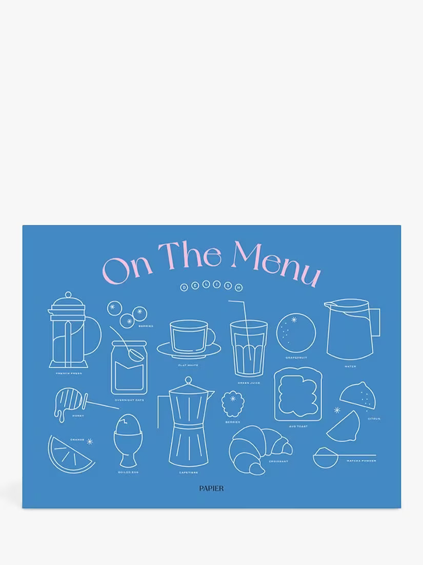 PapierOn The Menu Meal Planner, Multi | John Lewis (UK)