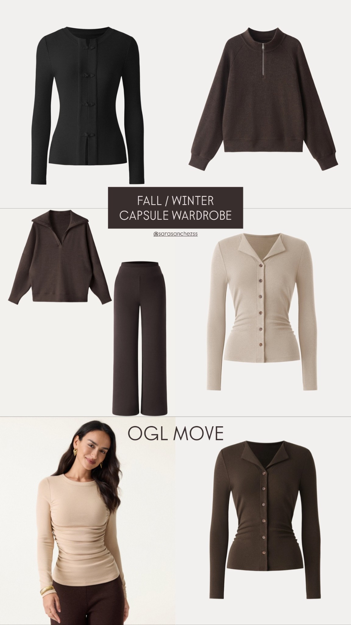 Building my fall–winter capsule wardrobe with staple pieces from OGL Move — timeless, elevated basics that mix + match effortlessly. These are the pieces I reach for every single week to create cozy, chic, and minimal outfits.
Perfect for errands, mom-life, travel days, or dressing up with boots and a coat.
Saving this post is a must if you’re refreshing your wardrobe for the season 🤎✨
Tap to shop — every style linked!

Save this to build your wardrobe staples

fall capsule wardrobe. winter capsule wardrobe. wardrobe essentials. minimal basics. chic basics. fall staples. winter staples. everyday outfits. mom style. cozy outfits. neutral outfits. fall fashion. winter fashion. street style. elevated basics. oglmoveset. athleisure outfit. capsule closet. closet staples. wardrobe must haves. versatile outfits.

#LTKFinds #LTKFallFashion #LTKWinterStyle #LTKCrew #LTKStyle #CapsuleWardrobe #WardrobeEssentials #FallBasics #WinterBasics #MinimalStyle #MomStyle #OutfitInspiration #OOTDInspo #OGLMove #FallStyleGuide #WinterStyleGuide #NeutralOutfits #EverydayOutfits #ChicBasics 

#LTKSaleAlert #LTKootd #LTKCyberWeek