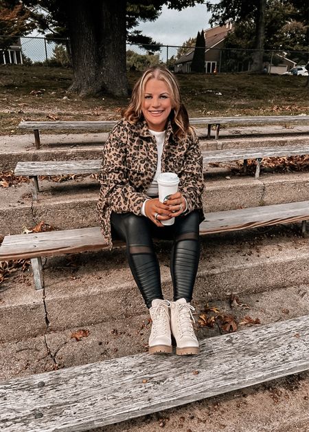 I thought nothing could beat a nice plaid Shacket…. Until I found this LEOPARD PRINT one!  I don’t know why I’m so leopard print obsessed, but it won’t be stopping anytime soon.
This shacket is just the right weight. It will keep you plenty warm as we get deeper into the fall. Wearing a size medium here.

#LTKunder50 #LTKSeasonal #LTKunder100