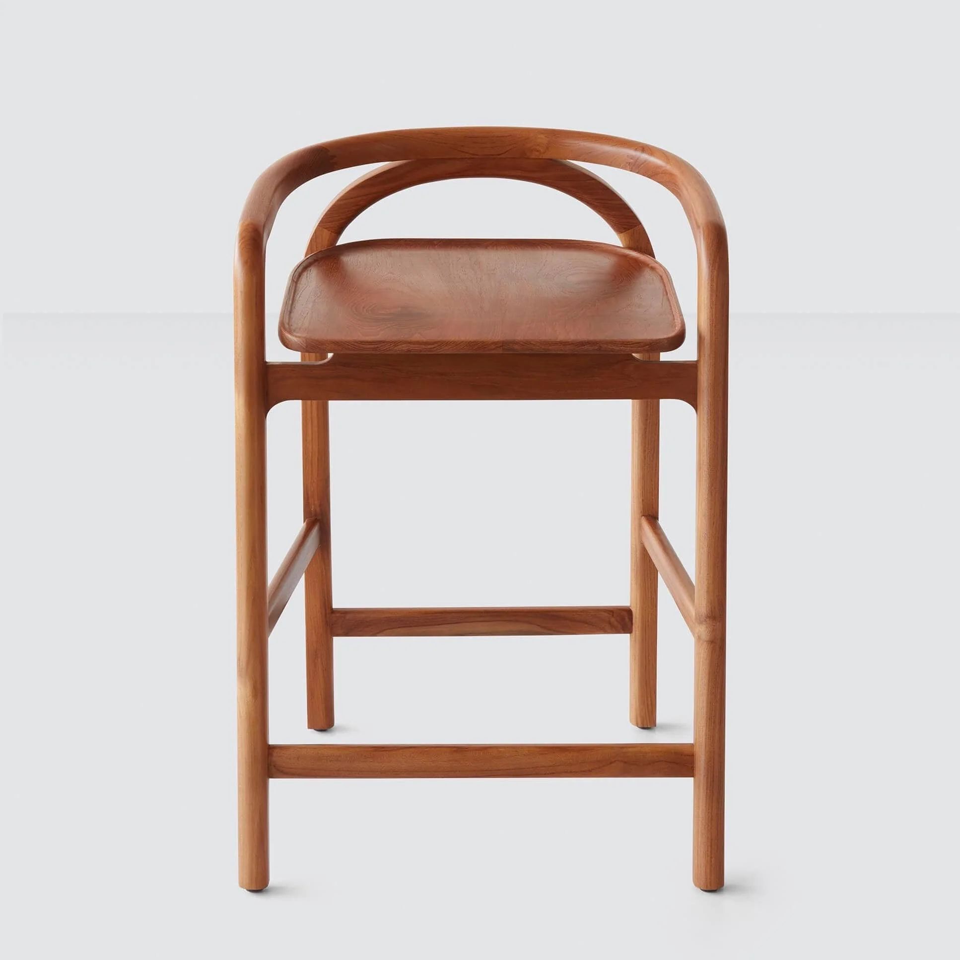 Solid Wood Counter Stool | Sustainably Sourced Teak Wood   – The Citizenry | The Citizenry