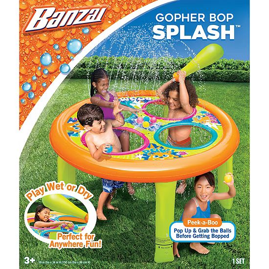 Banzai Gopher Bop Splash Sprinker - Play Wet Or Dry Pool Toy | JCPenney