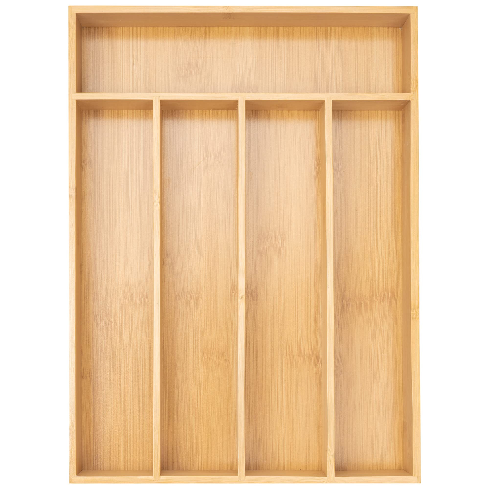 Besilord Silverware Organizer Kitchen Drawer Organizer Utensil Organizer Bamboo Silverware Holder... | Amazon (US)