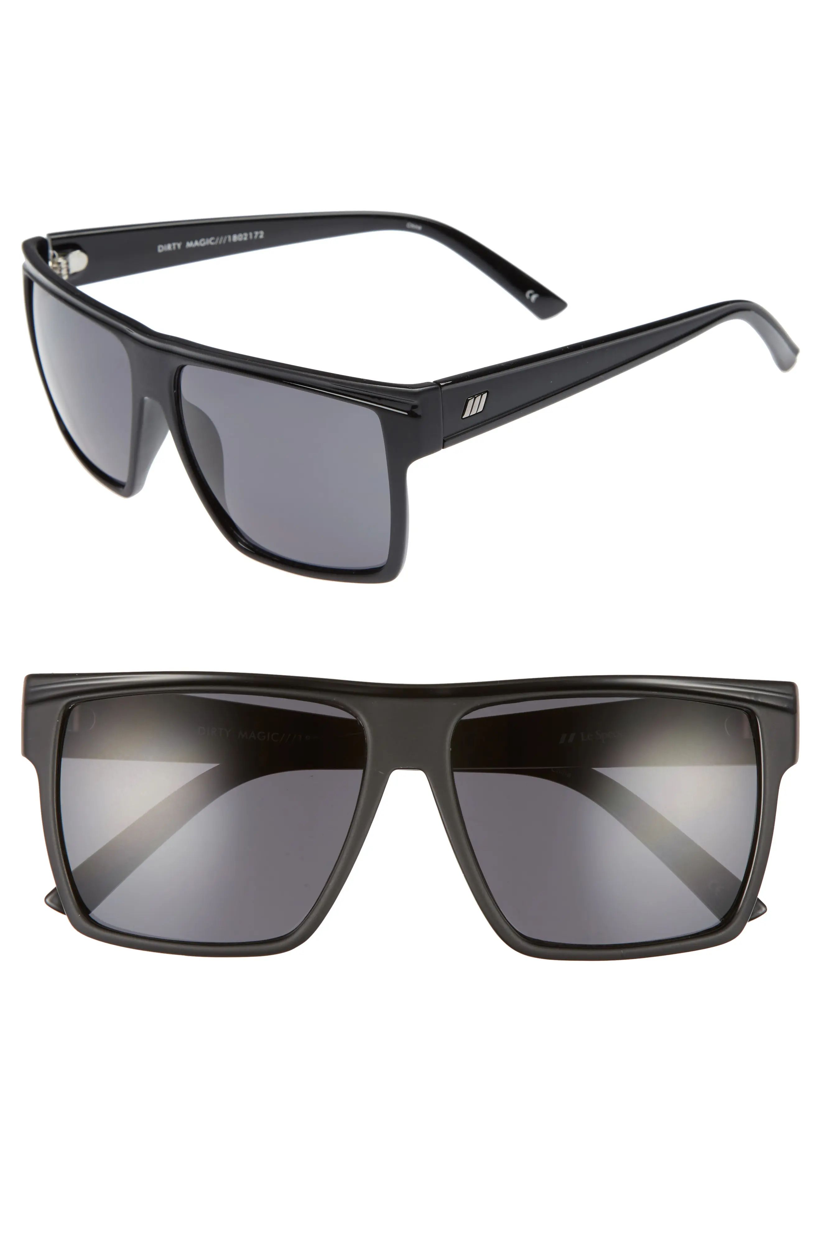 Le Specs Dirty Magic 56mm Rectangle Sunglasses | Nordstrom