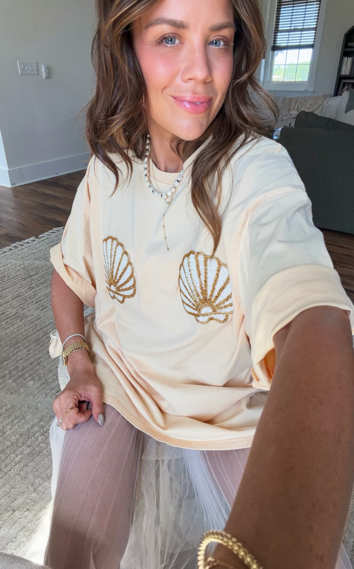 Slip tulle skirt + oversized tee!! The perfect tee to throw on this summer! In S skirt S  tee but def could do xs 

#LTKootd #LTKFestival #LTKgrwm