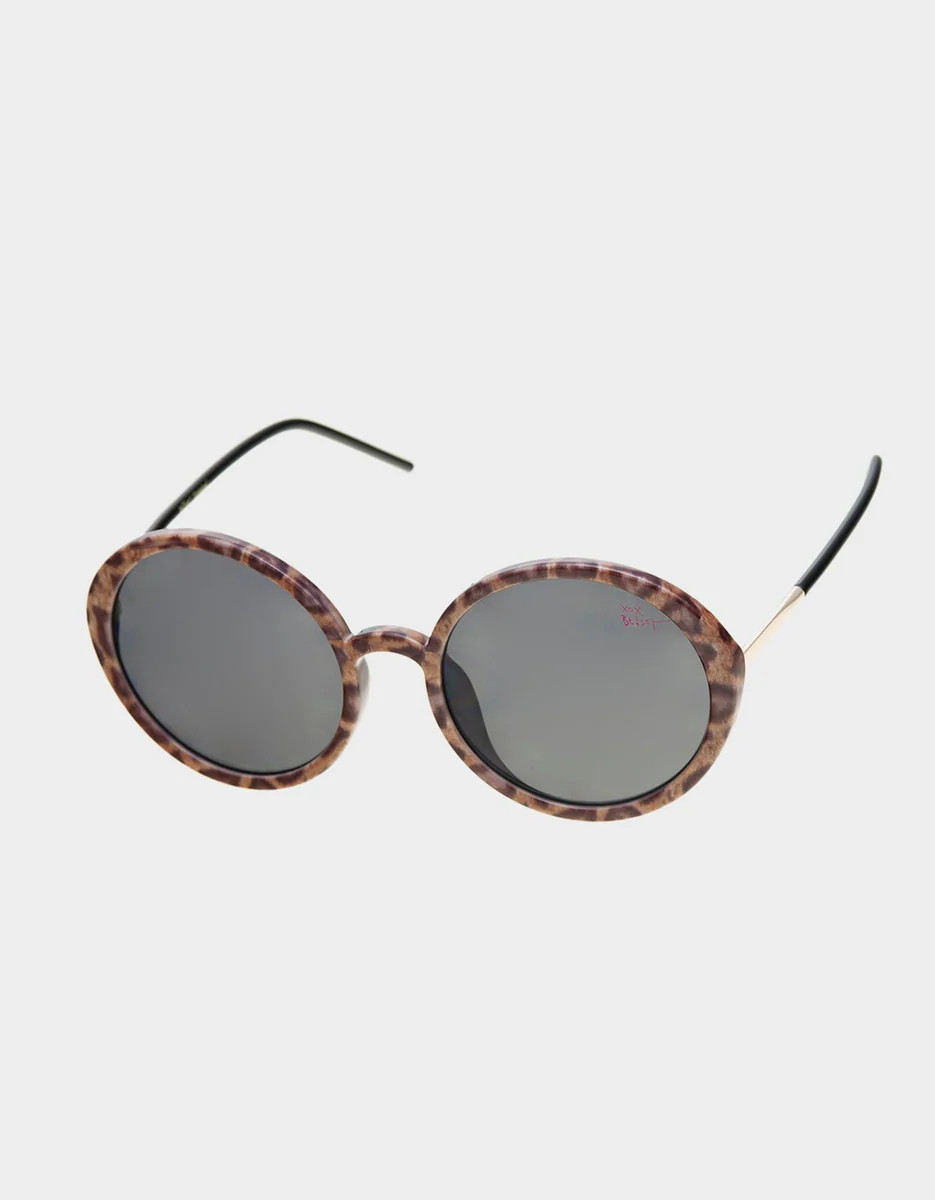ROUND AND ROUND SUNGLASSES LEOPARD | Betsey Johnson