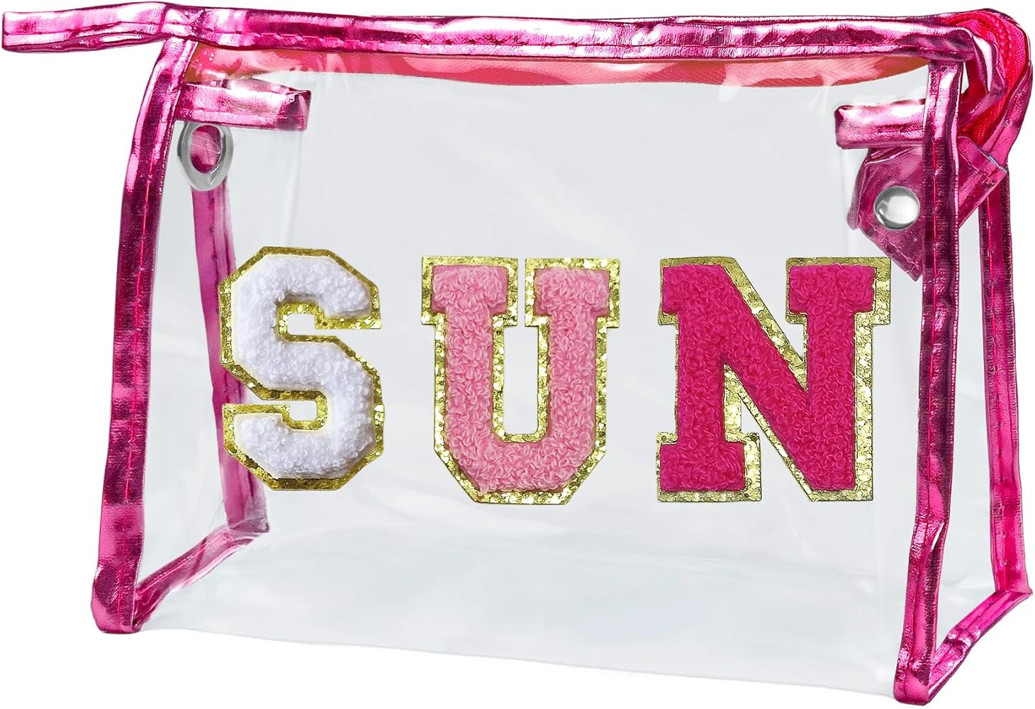 Clear Makeup Bag Preppy Sunscreen Pouch Waterproof Beach Pool Travel Things Summer Stuff Travelin... | Amazon (US)