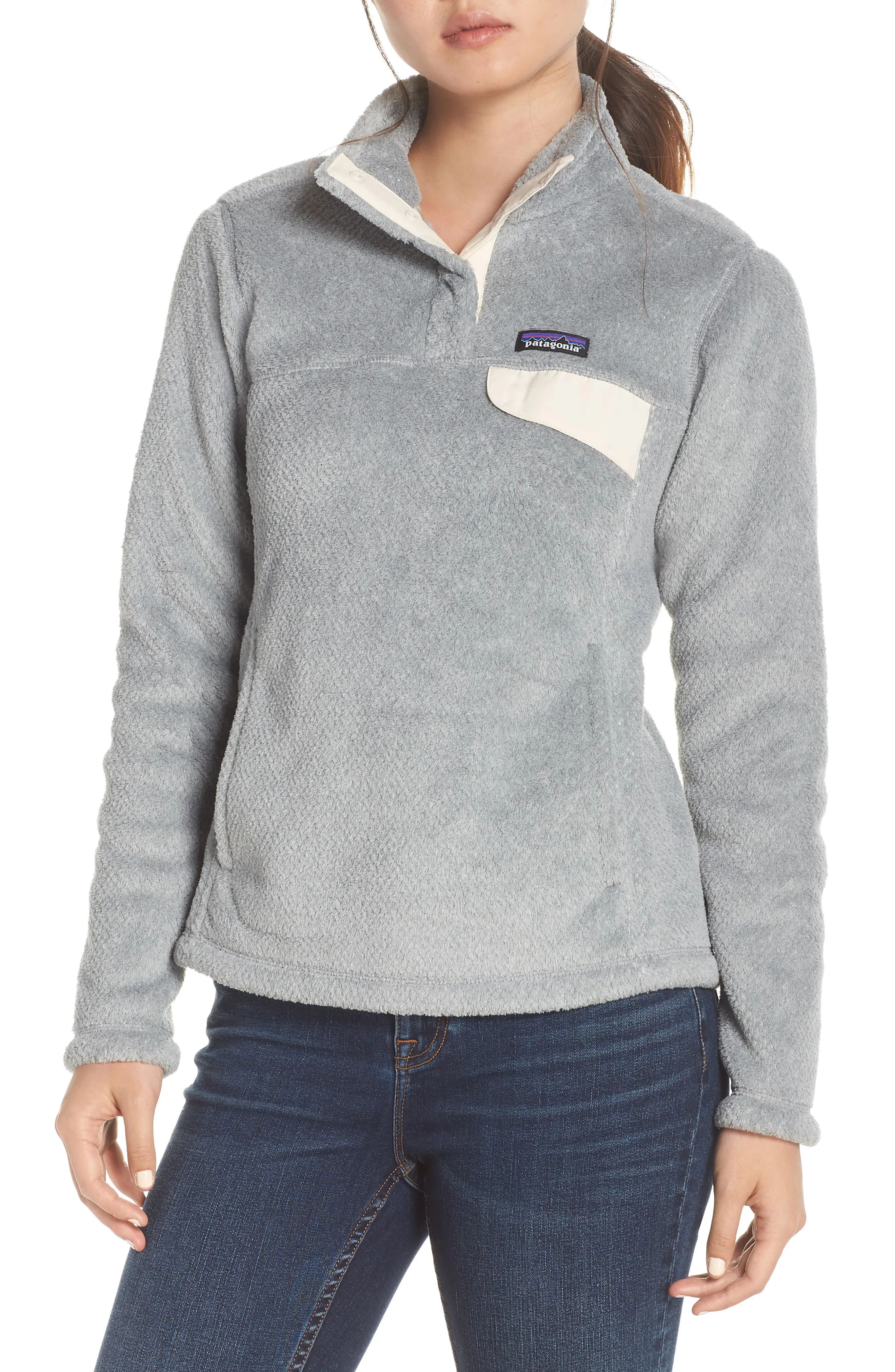 Women's Patagonia Re-Tool Snap-T Fleece Pullover, Size XX-Small - Grey | Nordstrom