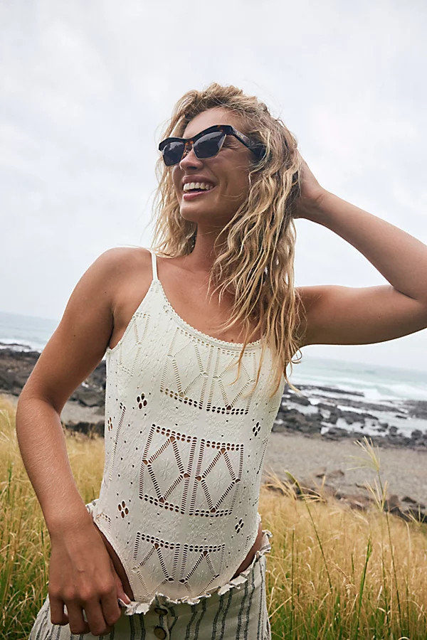 Frankies Juliet Patchwork One-Piece by Frankies Bikinis at Free People, Angel Dust, XS | Free People (Global - UK&FR Excluded)