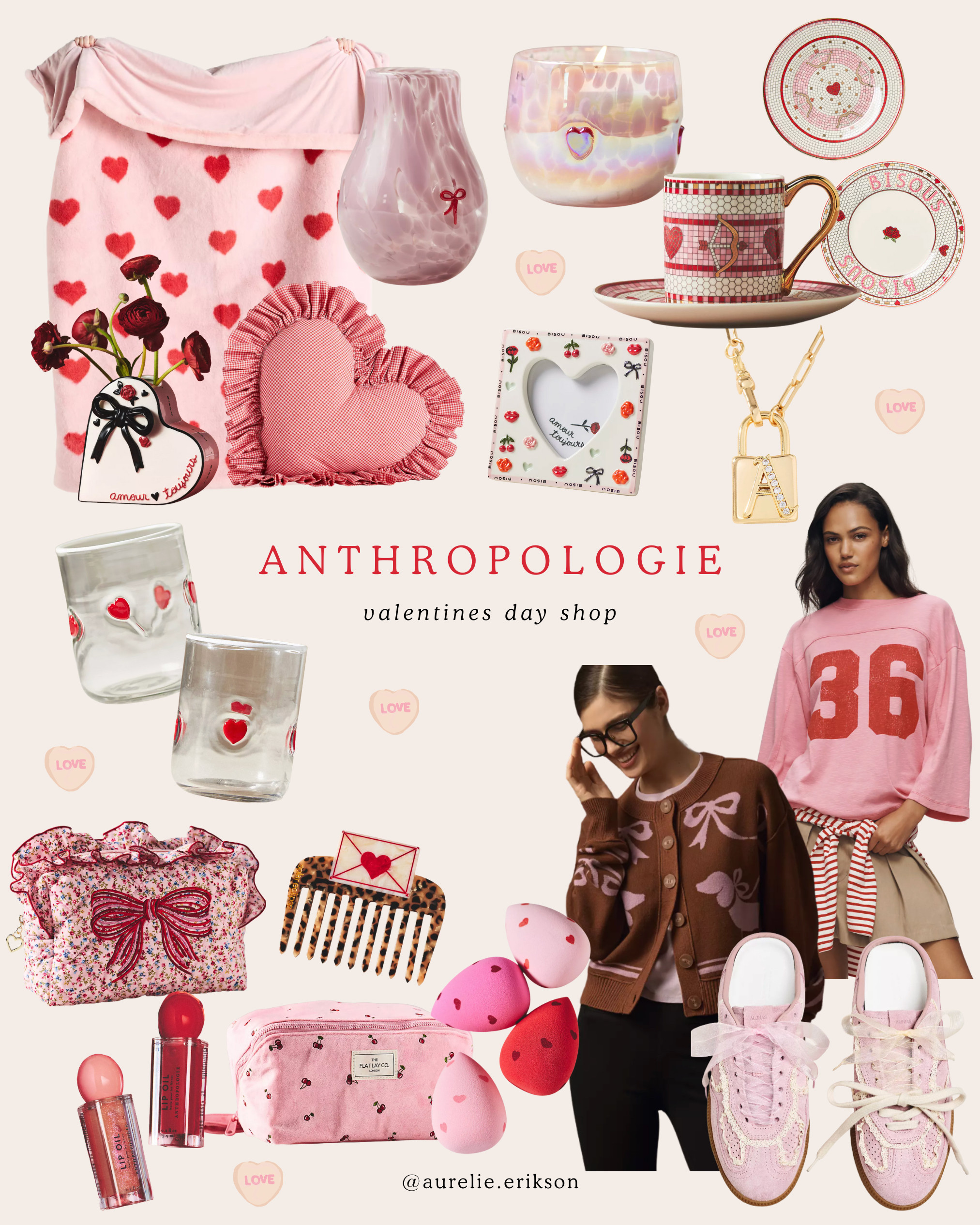 Obsessed with the new Anthropologie Valentine’s Day collection 😍❤️
All the pink, hearts, cozy + cute pieces you need for Valentine’s outfits and gift ideas! 

 #LTKSeasonal #LTKHome #LTKFindsUnder50
