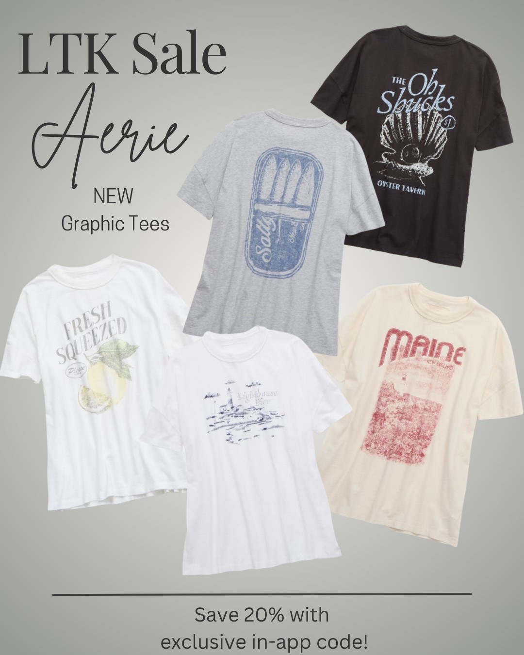 Save 20% on Aerie products with exclusive in app code for 20% off!



#LTKSpringSale #LTKStyleTip #LTKFindsUnder50