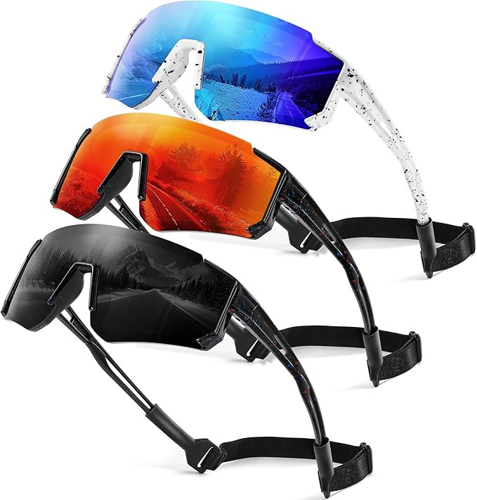 3 Pack Kids Polarized Sunglasses - Youth Baseball Sunglasses for Boys Girls Age 3-12 Sports UV Pr... | Amazon (US)