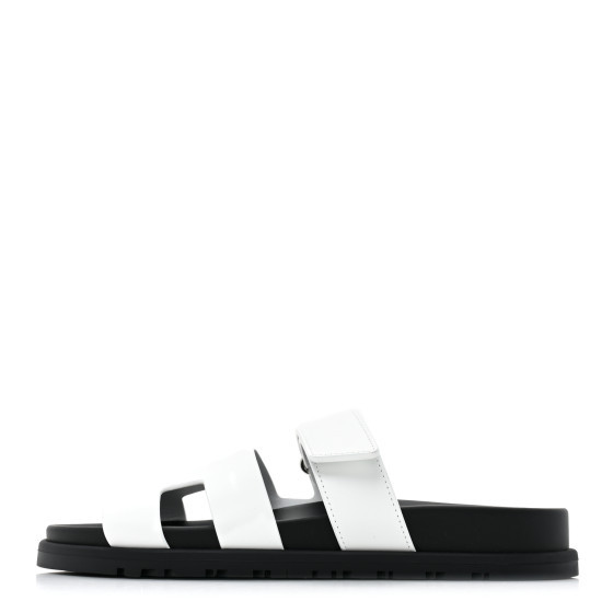 Calfskin Womens Chypre Sandals 37 White | FASHIONPHILE (US)