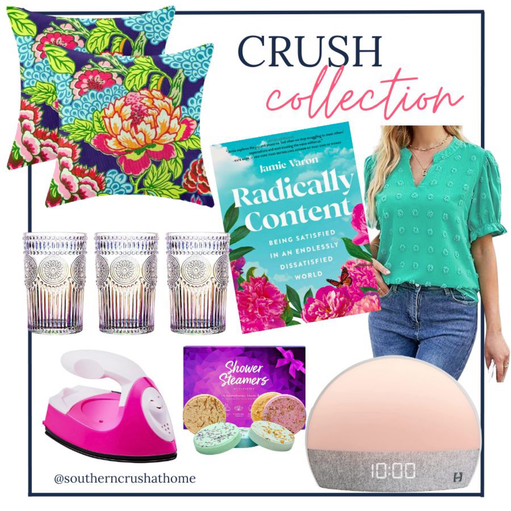 Look at these Amazon favorites! 
Floral pillow covers
Vintage glassware 
Shower steamers
Hatch alarm clock
Mini craft iron 
So many #amazonfinds #summerreading #ltkfashion

#LTKFind #LTKstyletip #LTKhome