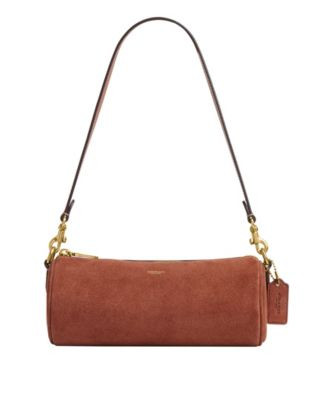Barrel Small Suede Slim Shoulder Bag | Macy's