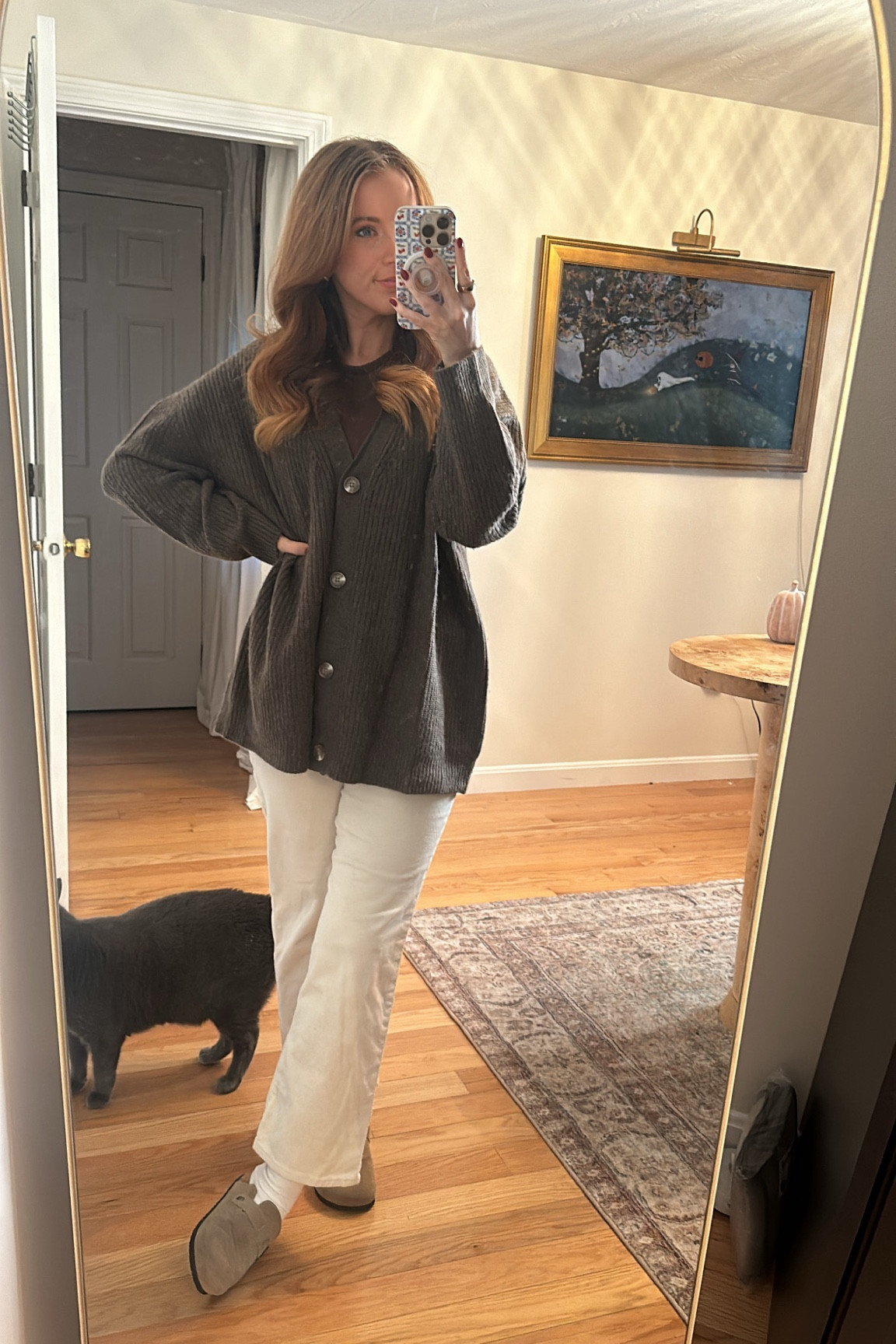 Cozy Sunday fall outfit

Teacher outfit, fall outfit, white jeans, brown cardigan

#LTKStyleTip #LTKWorkwear