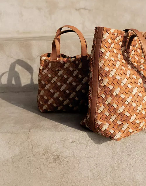 The Transport Crossbody: Woven Leather Edition | Madewell