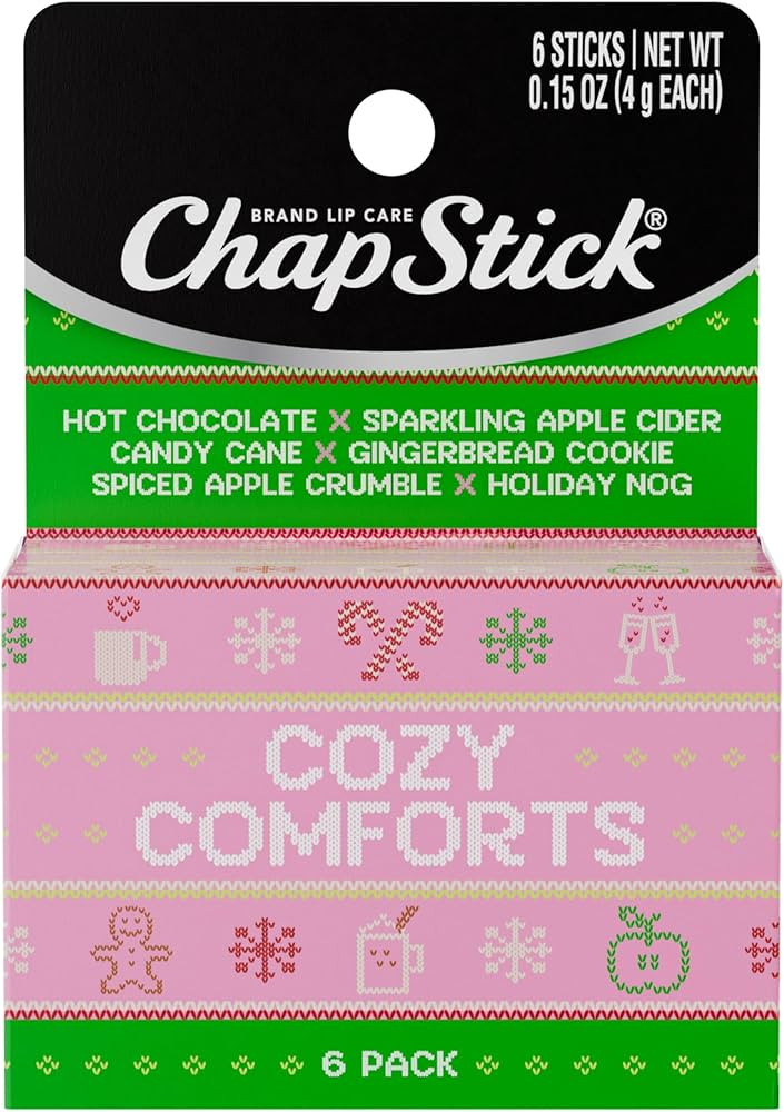 ChapStick Stocking Stuffers Cozy Comforts Lip Balm Holiday Gift Set, Moisturizing Daily Lip Care ... | Amazon (US)