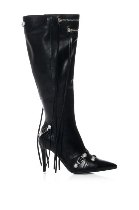 MAEVE-BLACK STILETTO BOOT | Azalea Wang
