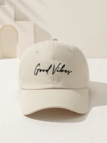 1pc/2pcs Unisex Y2K Style Embroidered "Goodvibes" Ski Hat, Outdoor Warm Casual Baseball Cap Suita... | SHEIN