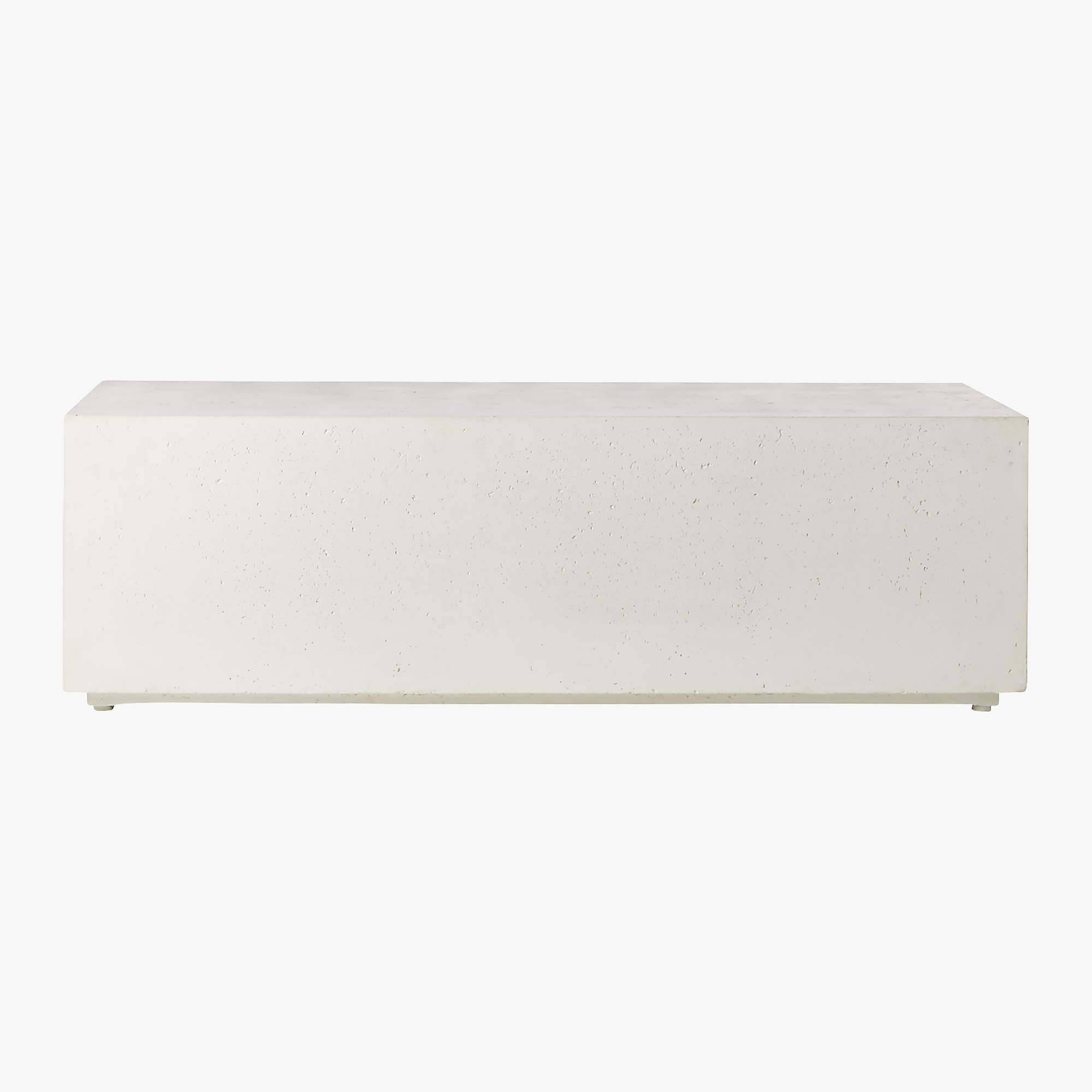 Ivory Concrete Coffee Table + Reviews | CB2 | CB2
