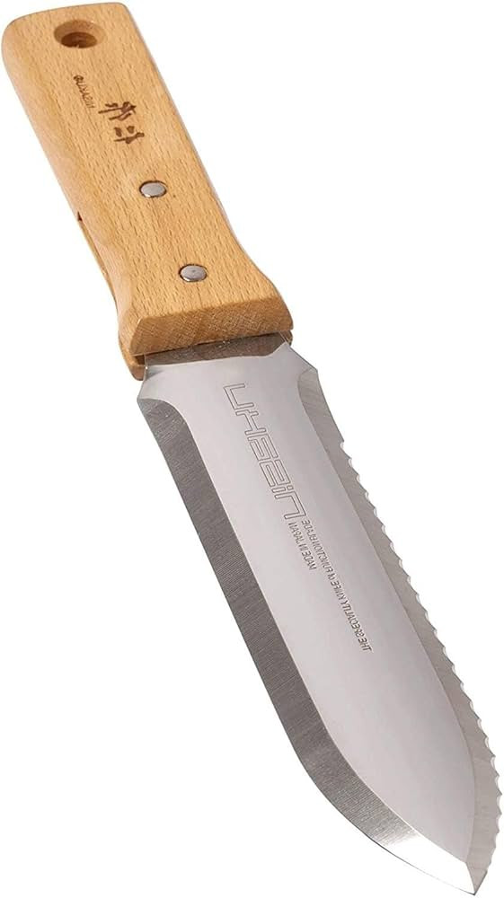 NISAKU NJP650 The Original Hori Hori Namibagata Japanese Stainless Steel Weeding Knife, 7.25-Inch... | Amazon (US)