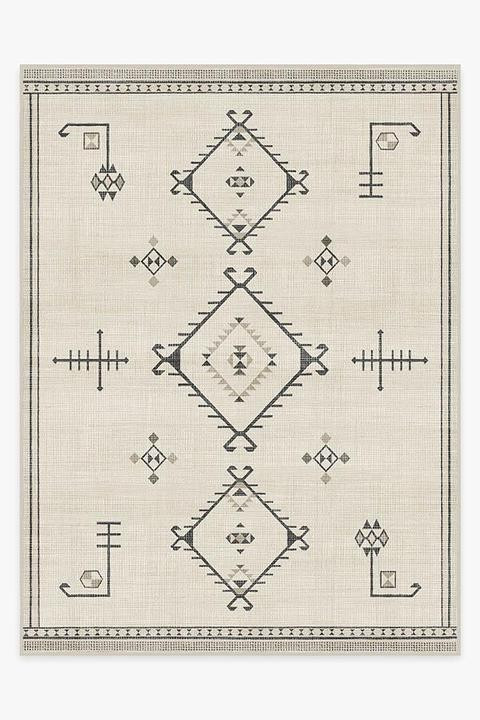 Damali Black & White Rug | Ruggable