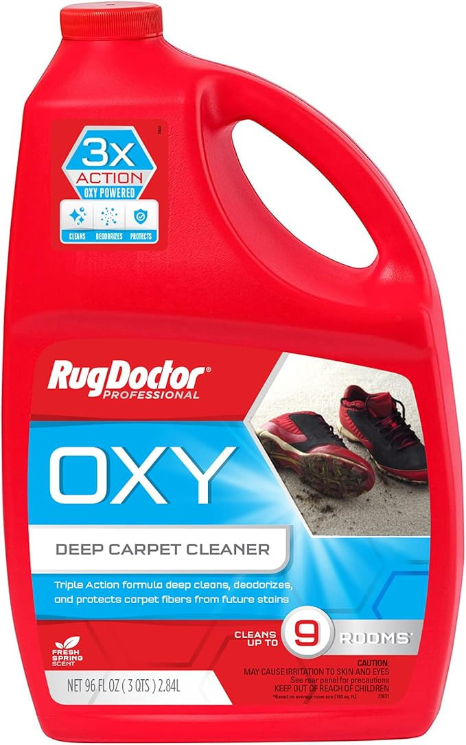 Rug Doctor Triple-Action Oxy Carpet Cleaner Deep Cleans, Deodorizes, and Refreshes Carpet & Uphol... | Amazon (US)