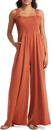 Looking for You Smocked Jumpsuit | Nordstrom