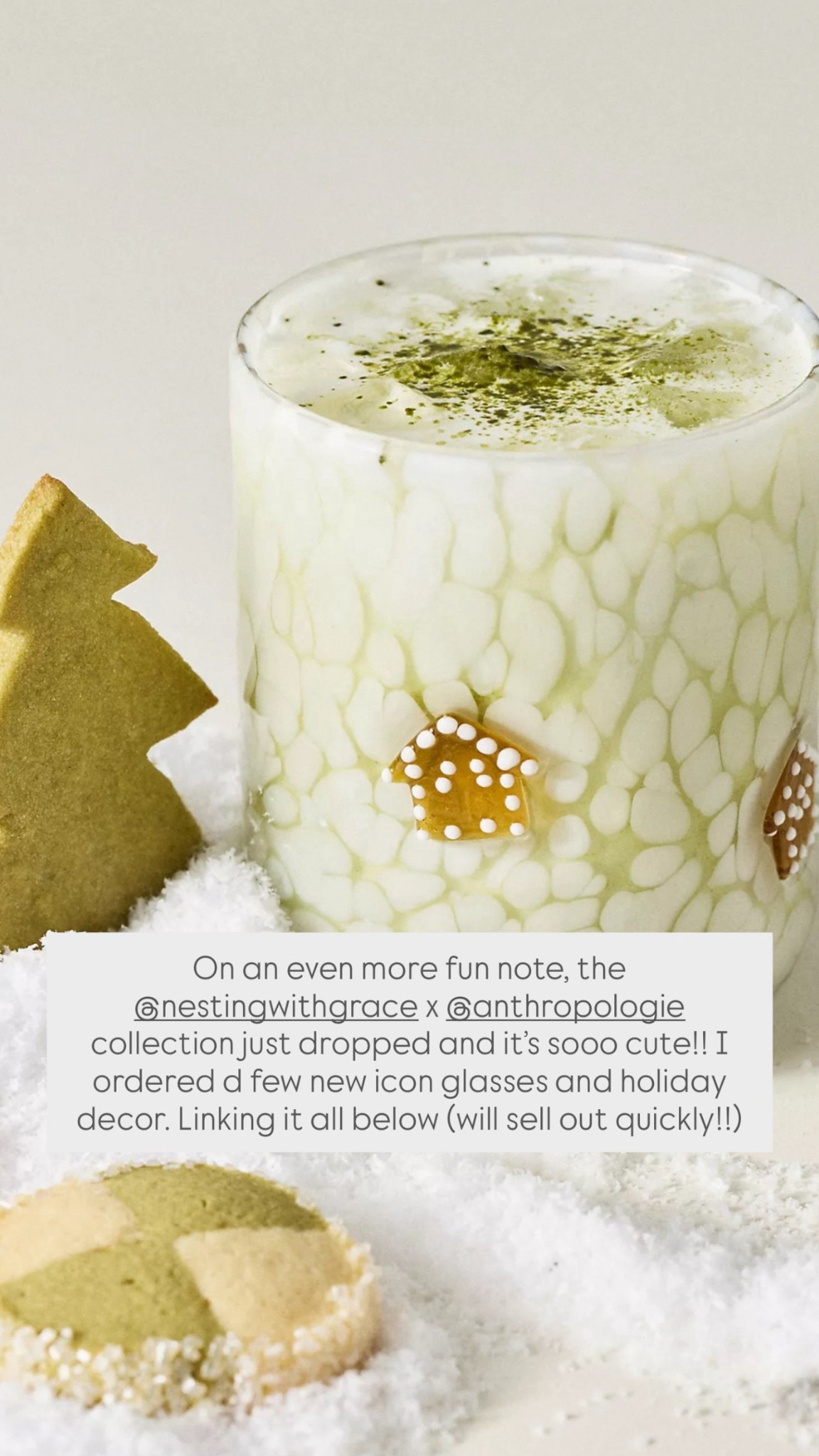 On an even more fun note, the @nestingwithgrace x @anthropologie collection just dropped and it’s sooo cute!! I ordered d few new icon glasses and holiday decor. Linking it all below (will sell out quickly!!)

#LTKFindsUnder100 #LTKHome #LTKSeasonal