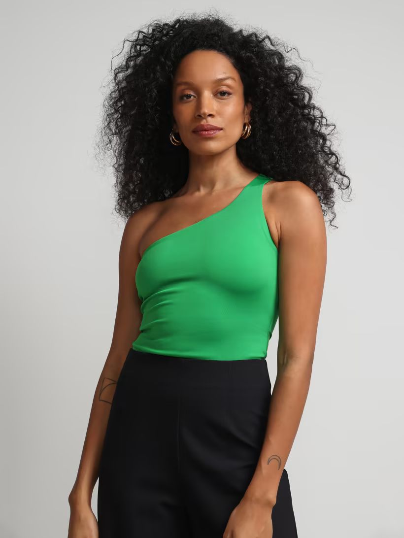 One-Shoulder Bodysuit - Contour Knits | New York & Company