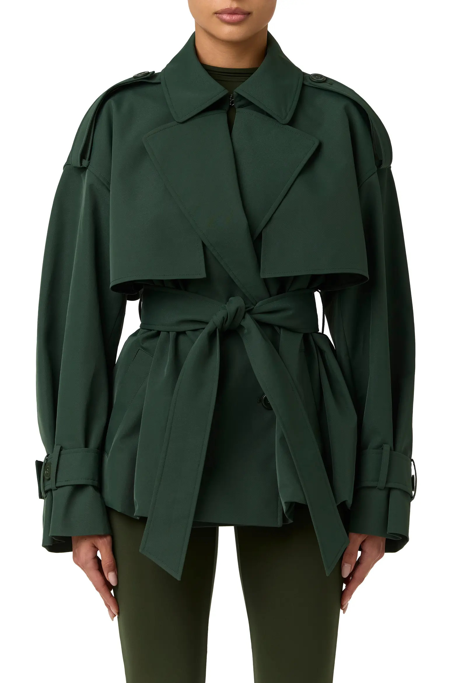 Naked Wardrobe Nylon Bubble Trench Coat (Women) | Nordstrom | Nordstrom