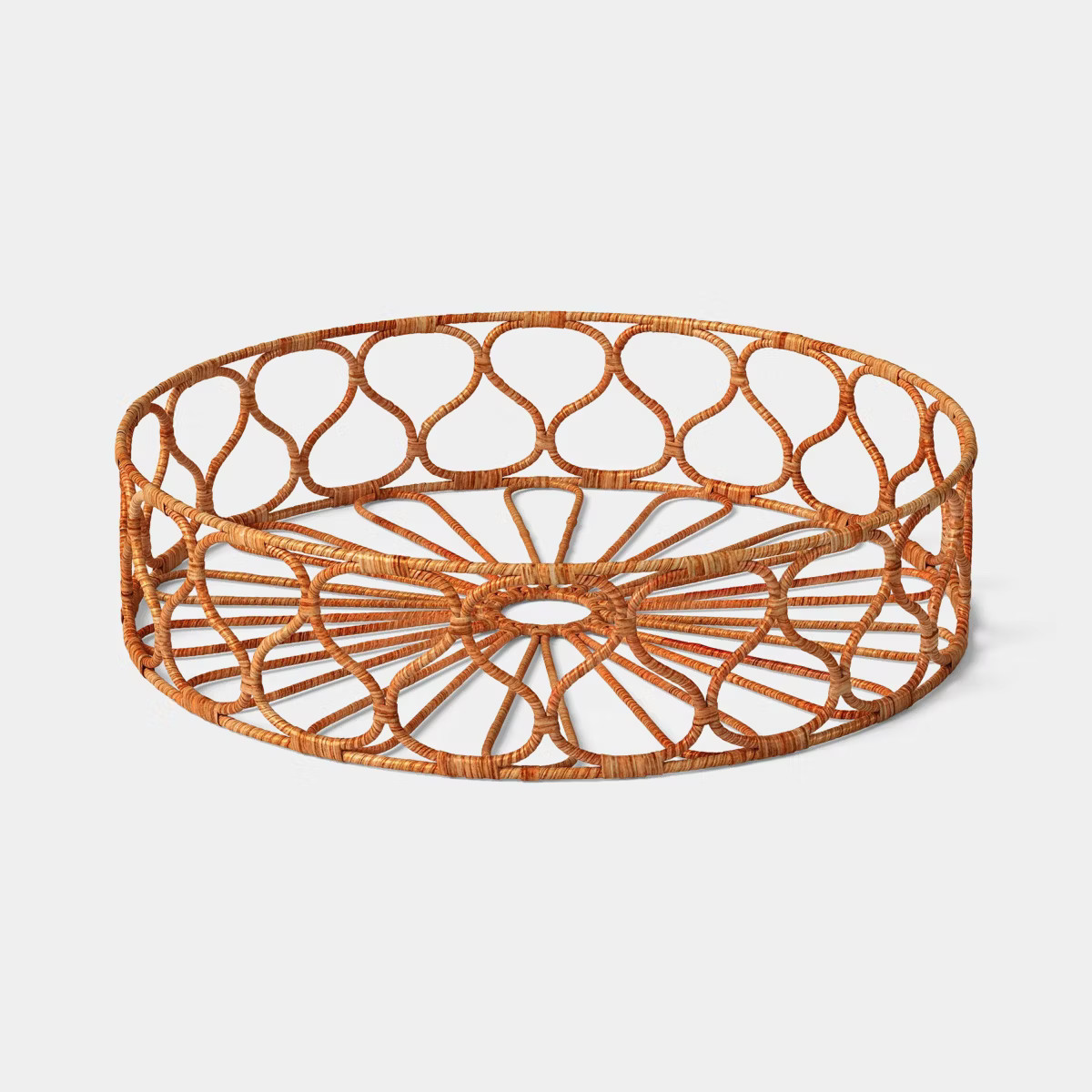 Rattan Wrapped Metal Tray - Threshold™ | Target